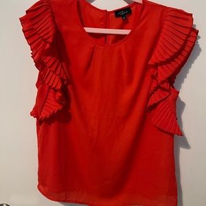 Milk & Honey ruffled top